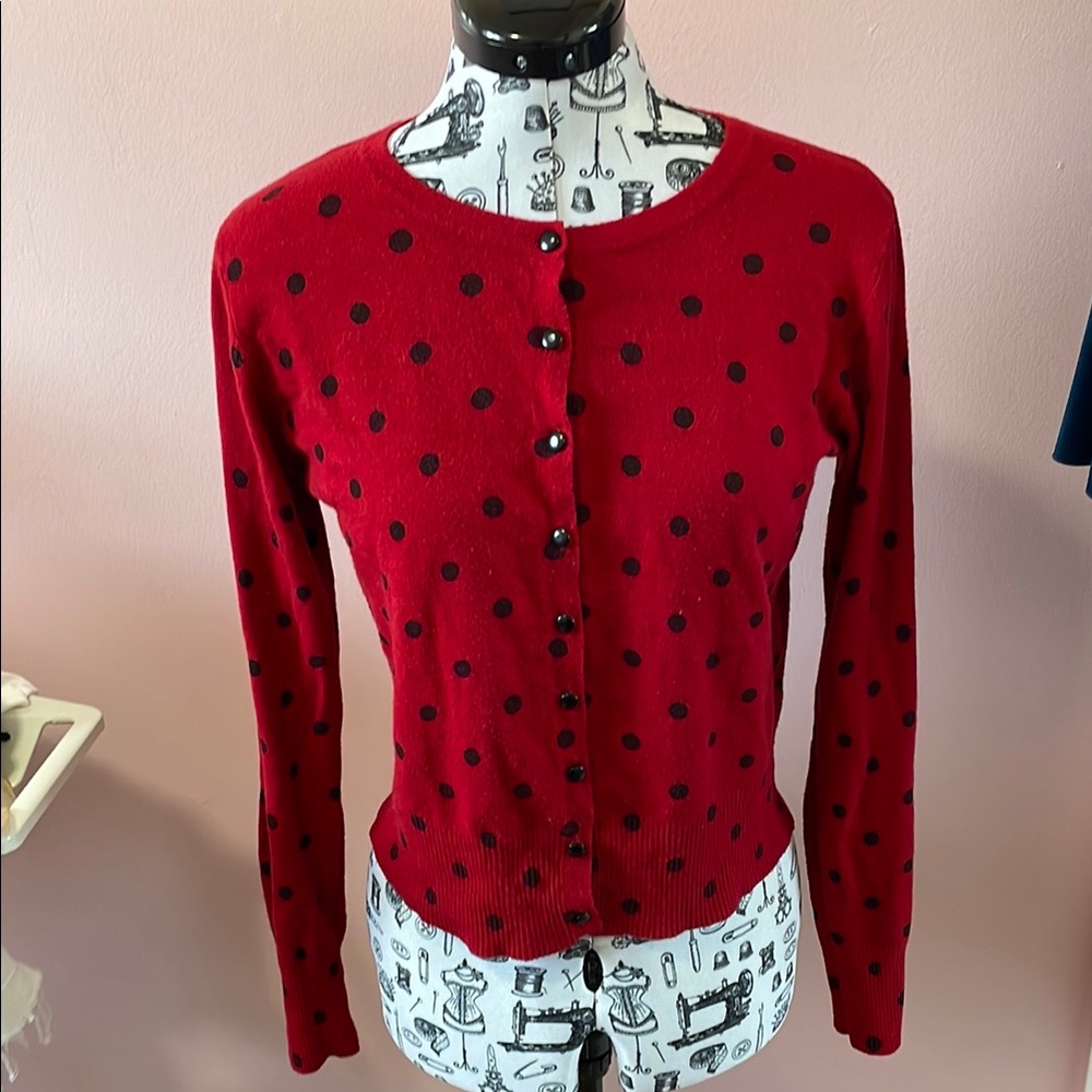 Voodoo Vixen polka dot cardigan